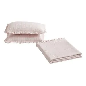 μαξιλαροθηκες σετ με ροζ κουβερλί Λιολιος