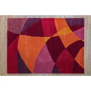 purple, orange, red carpet multi color theme abstract