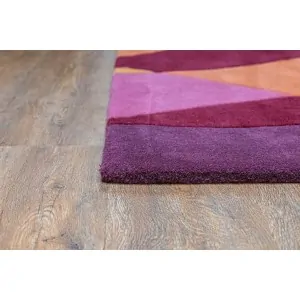 red purple, orange multi color modern carpet in Lefko Korinthos