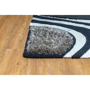 Carpet corner Tselios gray-black from Lefkos, carpet and linen store in Corinth