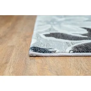 MANCINI CARPET GREY FLORAL 1