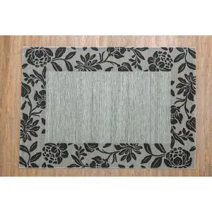 MANCINI CARPET GREY FLORAL 5