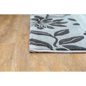 MANCINI CARPET GREY FLORAL 5