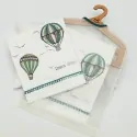 baby bed sheets set for cribs with pattern blue air balloon