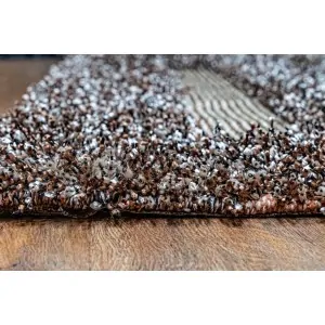 Artificial silk  brown and beige bouckle in lefko store korinthia peloponnisos