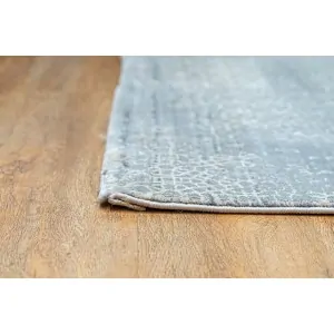 SYNTHETIC ECO RUG GEOMETRIC PATTERN GRAY 1 in lefko sales carpet shop