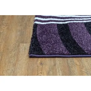 SYNTHETIC RUG RAGOLLE INFINITY GEOMETRIC PURPLE