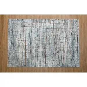 discount carpet color white and silver with asymmetrical yellow, brown, gray, blue lines