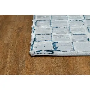 RUG DALI GREY BLUE MOSAIC new plan greece in lefko home store
