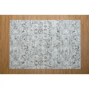 Color: grey beige with white modern ethnic  pattern