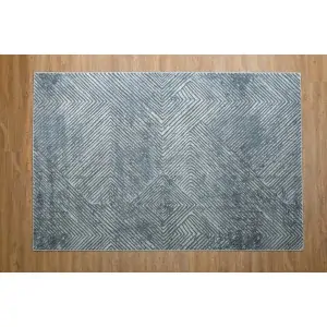 CARPET BOHO Color: gray white with charcoal stripes, and linear patterns
