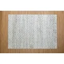 offer boho carpet Color: off-white with white embossed linear patterns