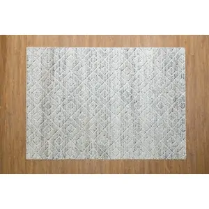offer boho carpet Color: off-white with white embossed linear patterns