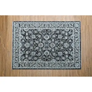 discount carpet color black gray white with classic design.
