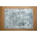 discount rug Color: beige gray white with charcoal and petrol boho abstract patterns