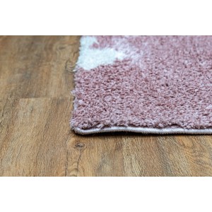 the pink corner of the carpets for kids with white stars on sale in Greece lefko