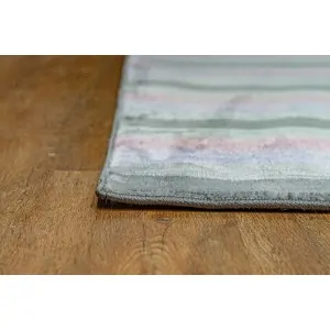 Lefko Carpet Color for kids: gray striped pink, green, yellow