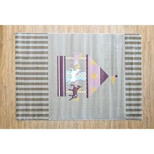 RUG KIDS ROOM GREY BEIGE CAROUSEL lefko shop corinth greece