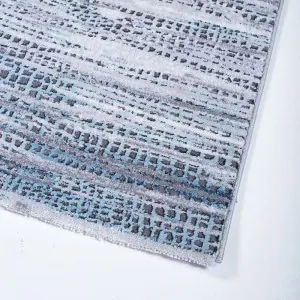 γωνία χαλιού Thema της Colore Colori σε γκρι γαλάζιο τόνους στο Λευκό Κορινθίας, Πελοπόννησος