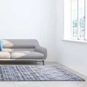 MODERN CARPET MONZA ECRU GREY BOHO RHOMBUS 8074/110