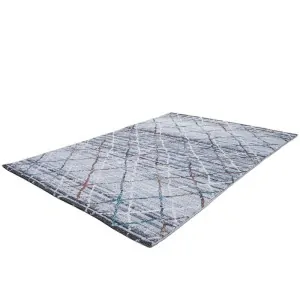 MODERN CARPET MONZA ECRU GREY BOHO RHOMBUS 8074/110