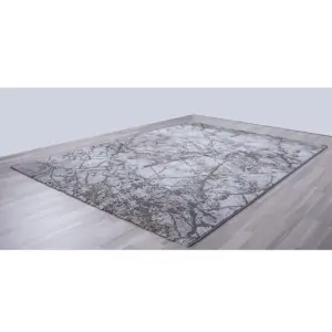 κάτοψη χαλιού Ostia της Colore Colori σε γκρι  τόνους