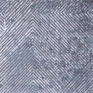 CARPET MODERN OSTIA GREY BLUE LINEAR PATTERN 7100/953