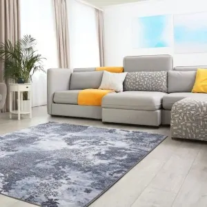 CARPET MODERN OSTIA GREY BLUE 7015/953