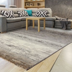 μπεζ σαλόνι με το χαλί ostia Ostia της Colore Colori σε μπεζ καφέ τόνους στο κατάστημα Λευκό Κορινθίας