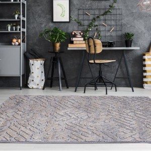 CARPET 4 SEASONS MAMBO GREY BEIGE BRICKS 8207/70