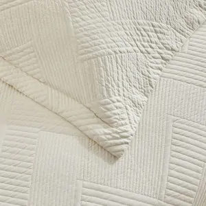 Color: Ivory, Quality: 100% prewashed brand liolios home bedspread