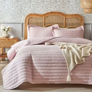 BEDSPREAD DA CAPO PINK LIOLIOS HOME 100% cationic/melange