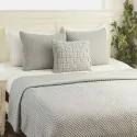 BEDSPREAD POPCORN LIGHT GREY