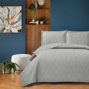 BEDSPREAD LUGANO GREY