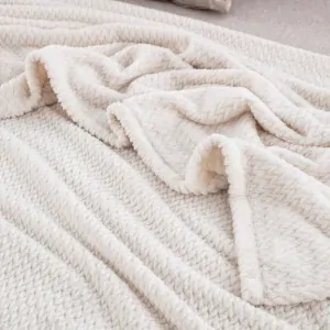 cream blanket at lefko Korinthos