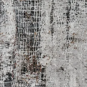 Color: Gold, grey, black boho modern rug by ns carpets in lefko shop peloponnese