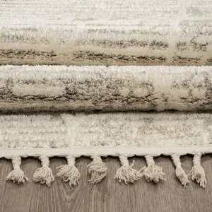 Gala rugs from New Plan can be described as embossed works of art in earth tones