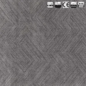 geometric dark grey carpet design custom size