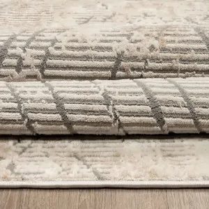 Color: Beige, grey, Quality: Machine made new plan rug in korinthia peloponnese shop