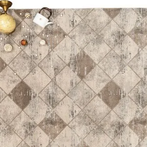 CARPET PALMA BEIGE SQUARES 30675