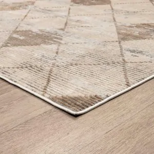 rug corner PALMA BEIGE GREY ABSTRACT 30675 by new plan in lefko shop korinthia
