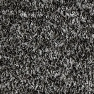 The shaggy texture of NS's Prisma grey carpet, from the linen and rugs store in greece, Lefko
