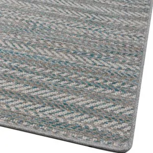 CARPET 4 SEASONS BREEZE GREY PETROL STRIPES 187/13