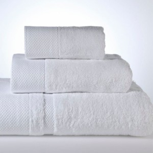 SET BATH TOWELS NEW ROSA WHITE 61-0999