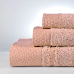SET BATH TOWELS NEW ROSA PINK 61-1083 DOWN TOWN HOME GREECE IN CORINTH