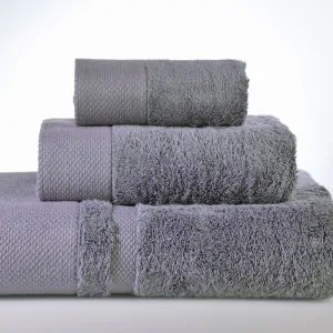 SET BATH TOWELS NEW ROSA MAUVE 61-1009 DOWN TOWN IN LEFKO SHOP GREECE