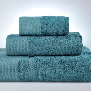 bath towels PETROL 70% Bamboo and 30% Cotton DOWN TOWN HOME SET