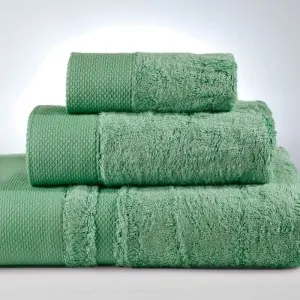 bath towels NEW ROSA GREEN 61-1017 BY DOWN TOWN HOME IN xylocastron