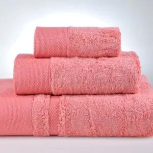 bath towels  NEW ROSA CORAL 61-1080 BY DOWN TOWN HOME GREECE IN loutraki