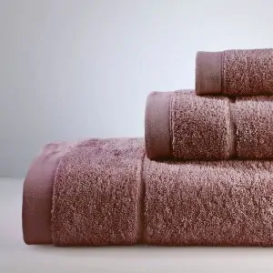 dark purple cotton towels set